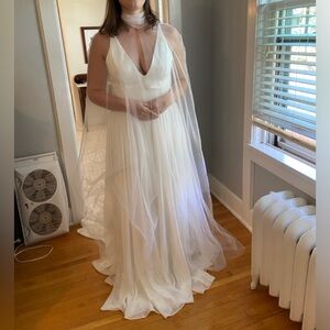 Tulle Bridal Cape - Ivory